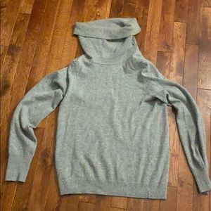 Gray turtle neck sweater